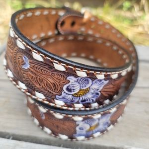 Tony Lama Tooled Leather Belt